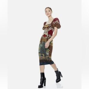 Alice and Olivia Lexia Bodycon Bold Dress Size 2
